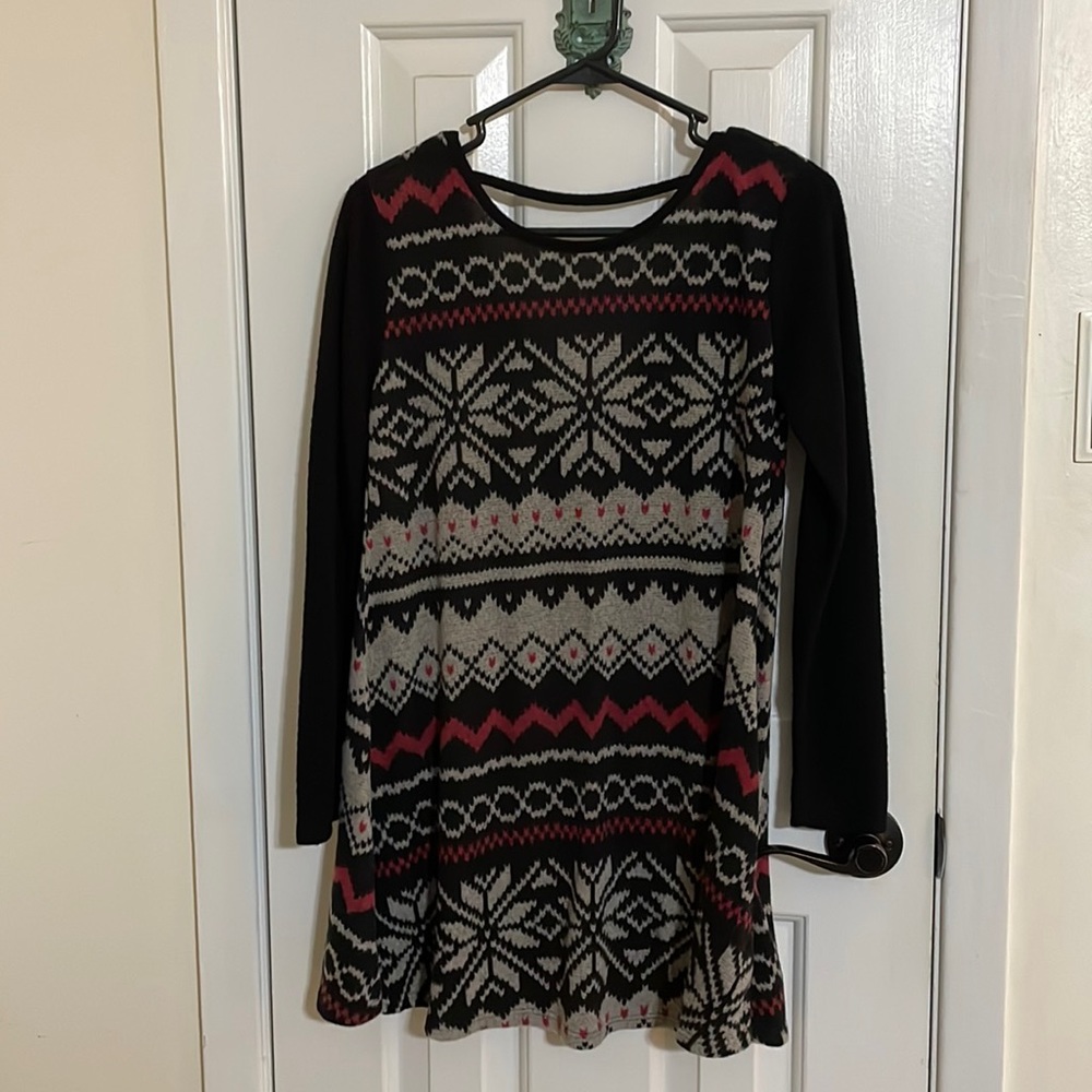 Aztec print dress